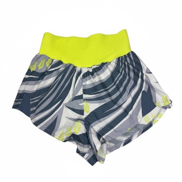 FP Movement by Free People High-Waist Print Active Shorts Size M NWT | Lime - Picture 2 of 6
